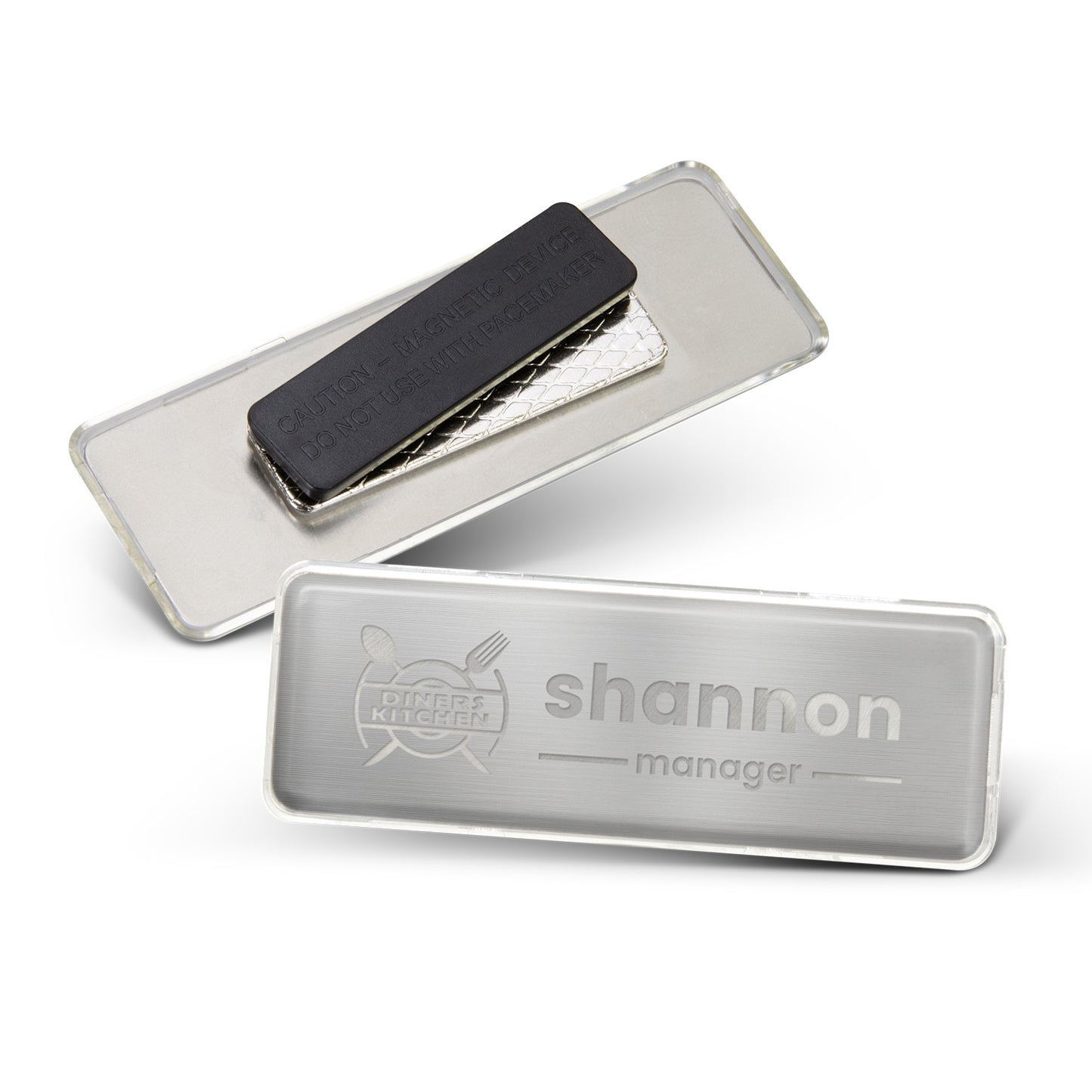 Reusable Metal name Badge