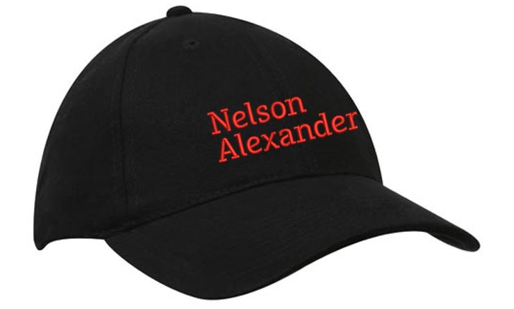 Nelson Alexander Black Cotton Cap