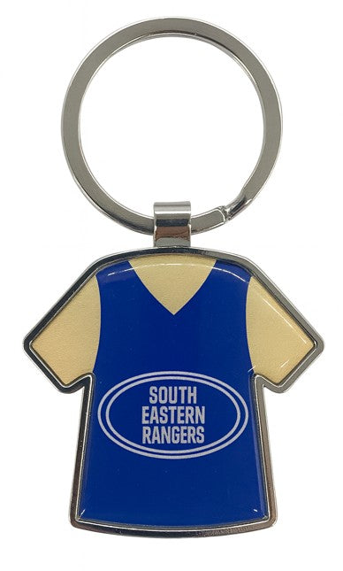 T-Shirt Metal Key Tag - Resin dome both sides