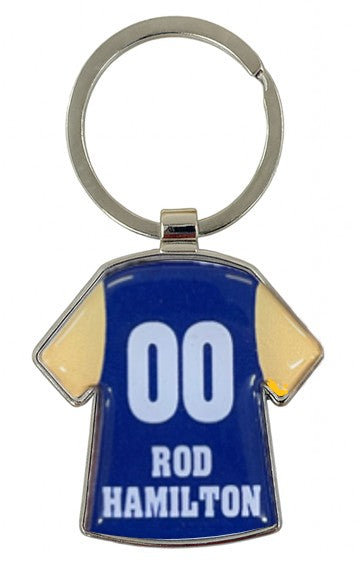 T-Shirt Metal Key Tag - Resin dome both sides