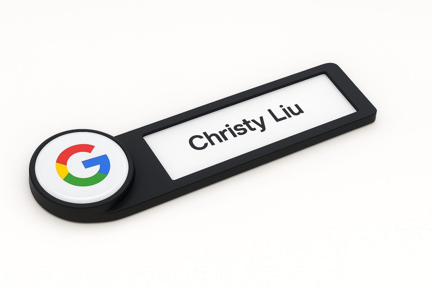 Reusable Name Badge with Dome Logo