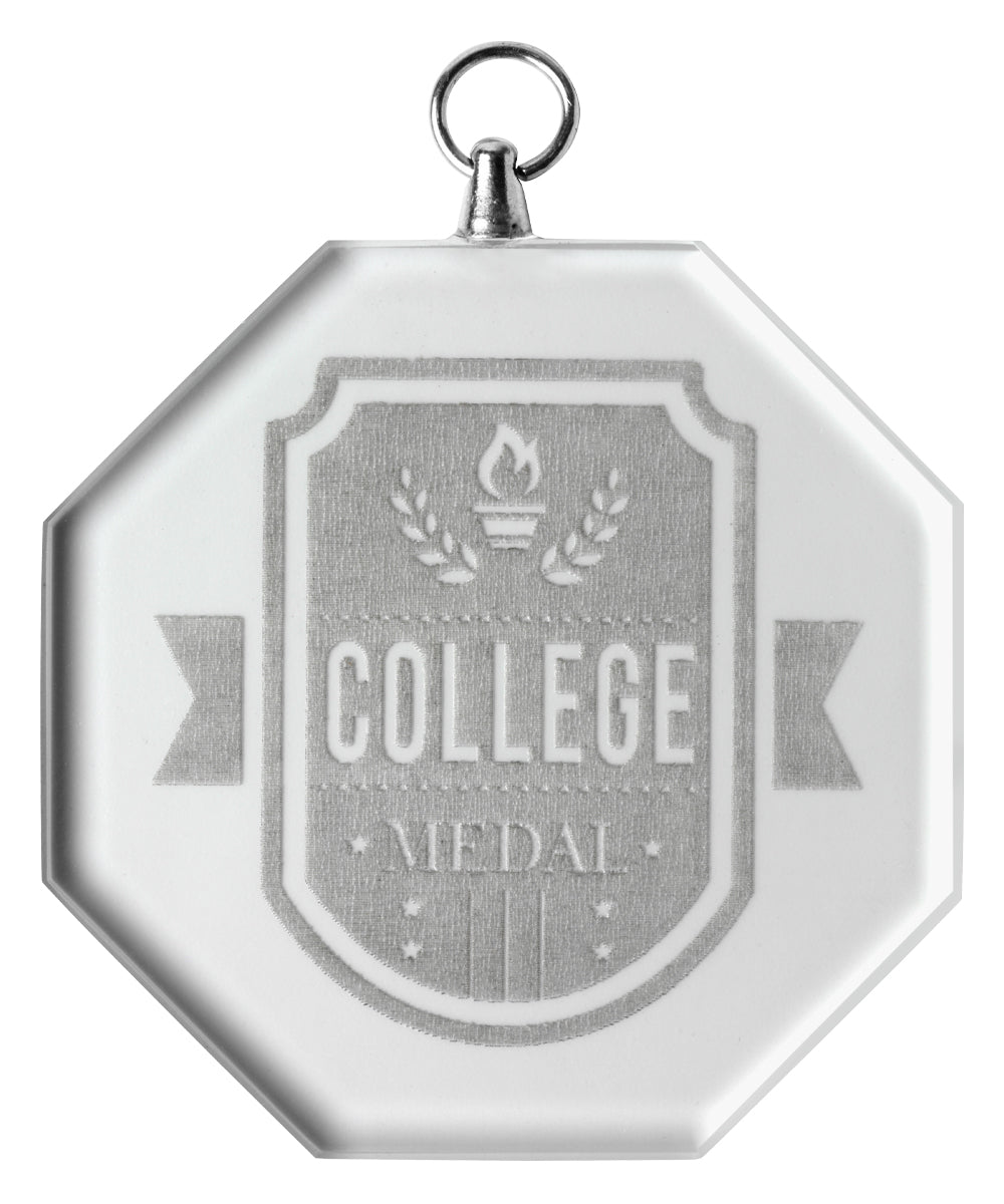 Glass Medal - Octagon