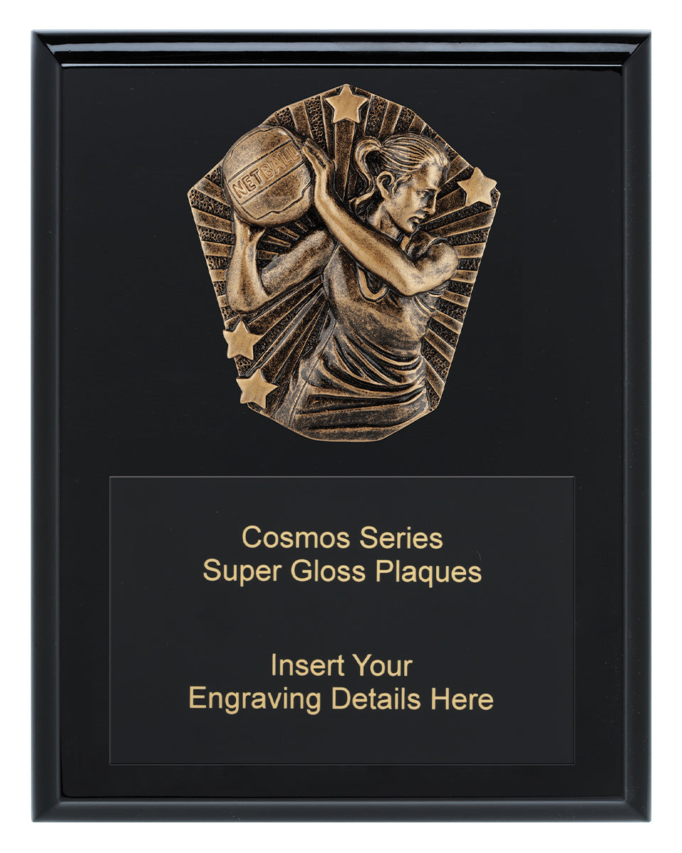 Cosmos Super Plaque - Netball