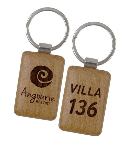 Wooden Key Tag 90x34mm