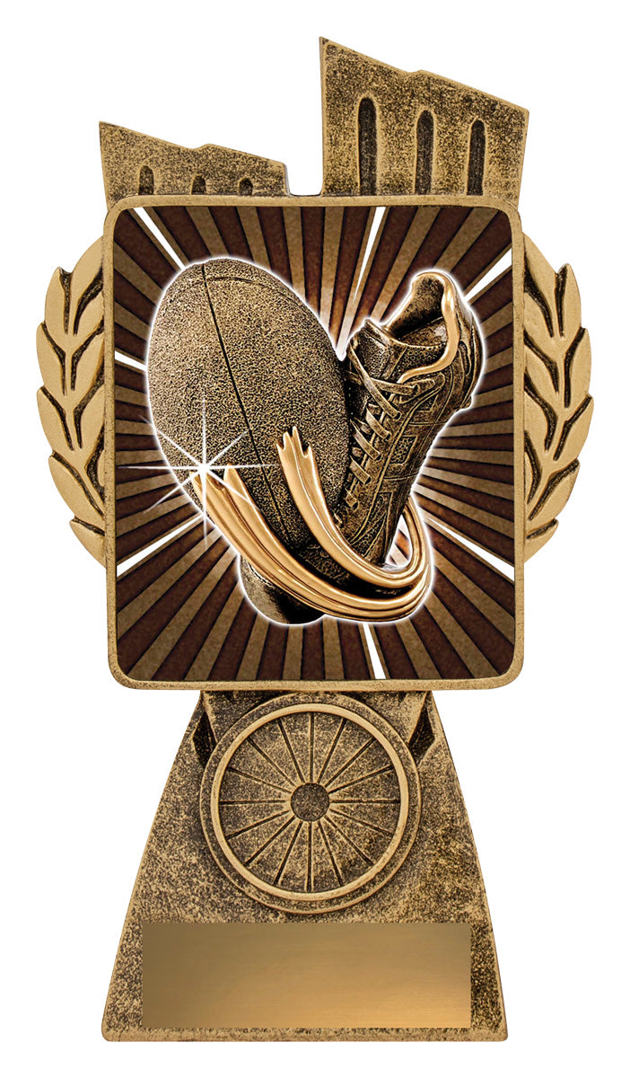 Antique Gold Lynx - Rugby Theme