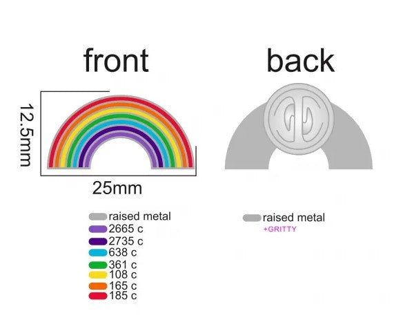 PRIDE RAINBOW LAPEL PIN