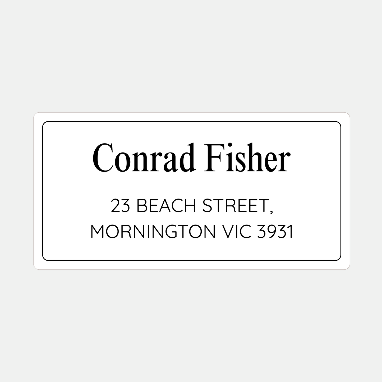 Name and Address Sticker Labels