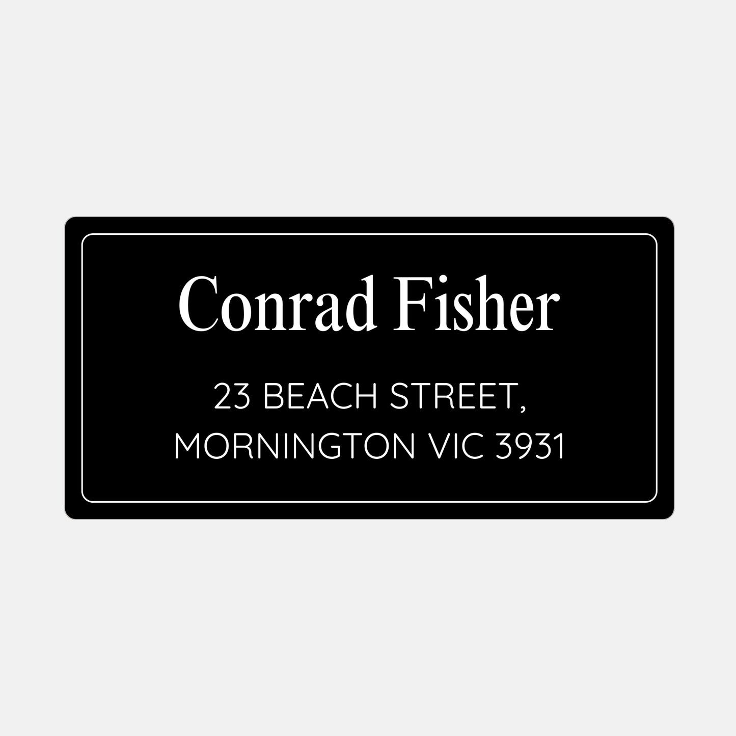 Name and Address Sticker Labels