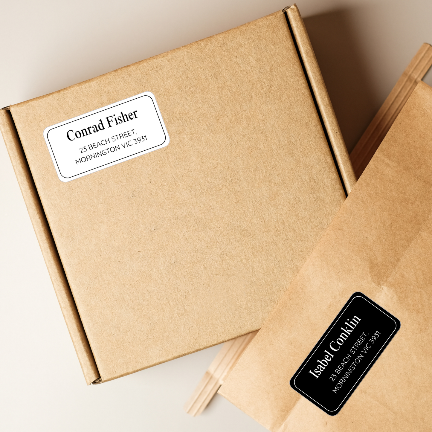 Name and Address Sticker Labels