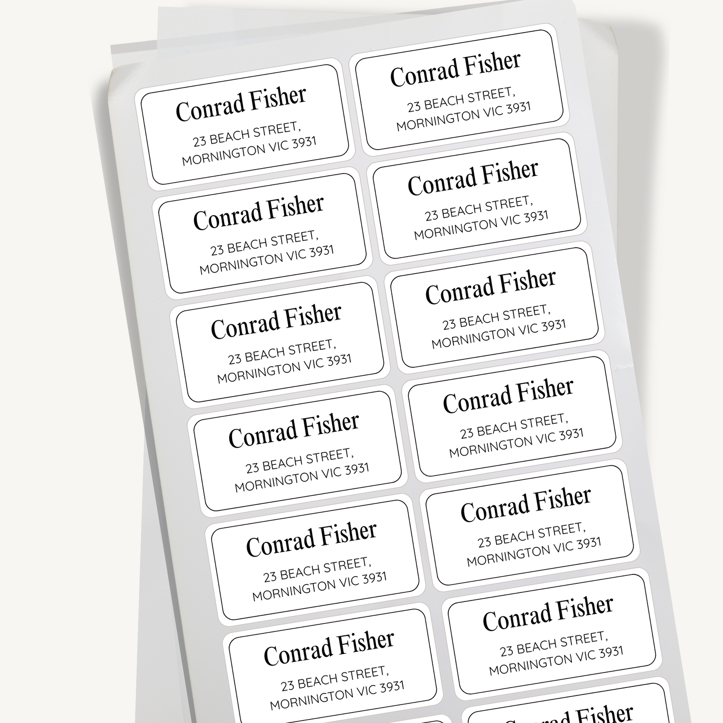 Name and Address Sticker Labels