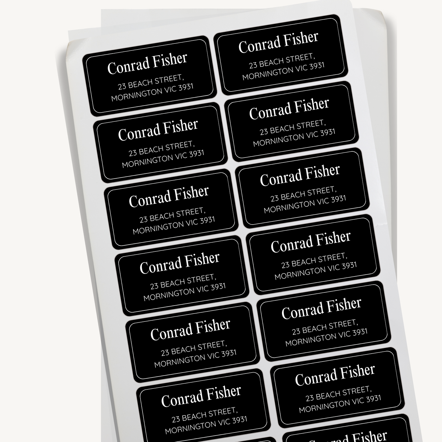 Name and Address Sticker Labels