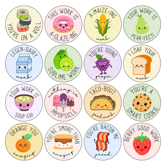 Punny Reward Sticker Set