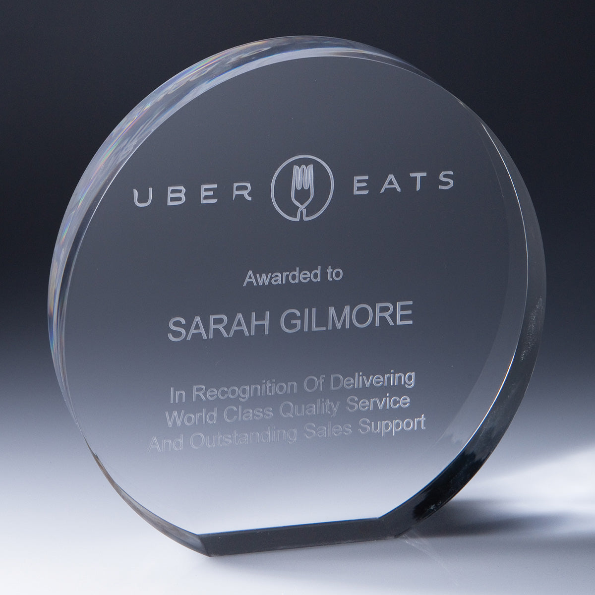 Acrylic Round Trophy