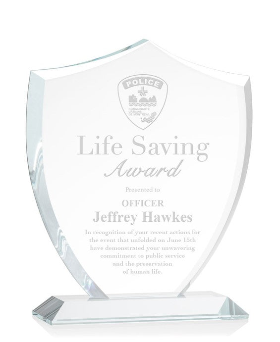 Acrylic Shield Trophy