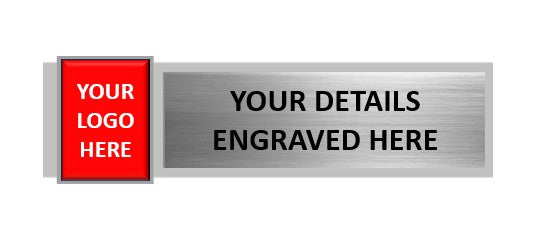 Rectangle Metal Name Badge – with 2 Inserts - available in Gold and Silver