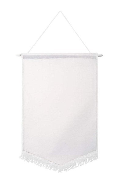 Satin Pennants with White Tassels