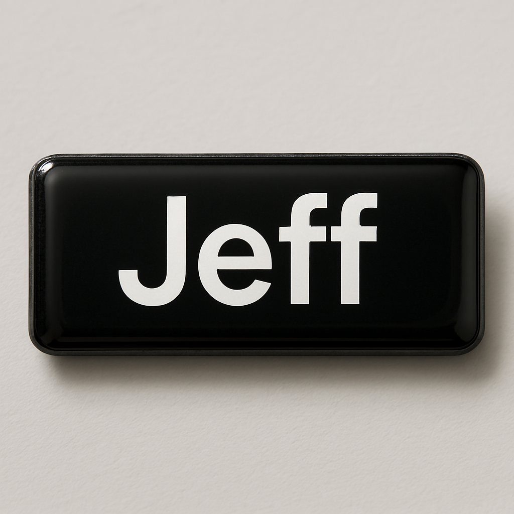 Test name badge