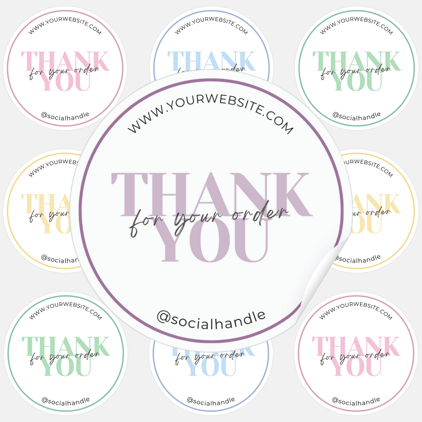 Thank You For Your Order Sticker