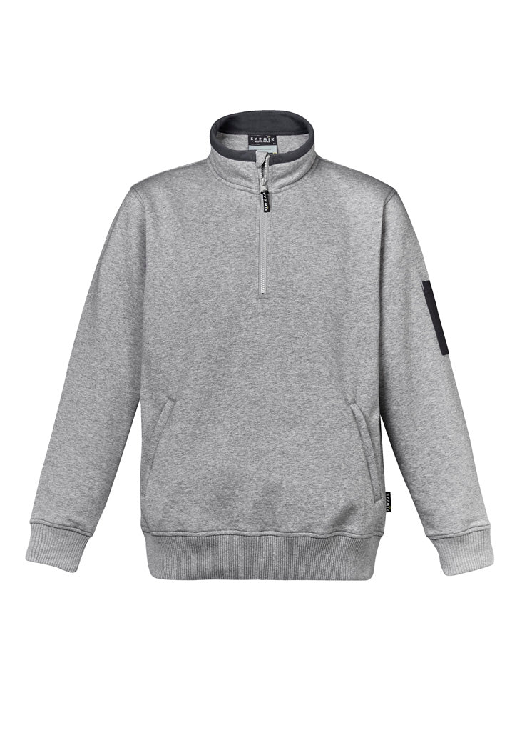 Unisex 1/4 Zip Brushed Fleece Pullover