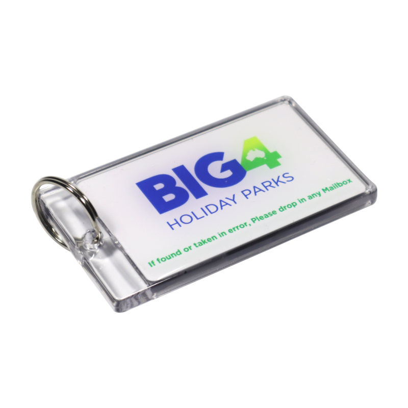 Acrylic Key Tag 90x50mm