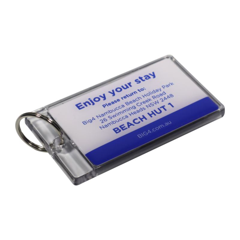Acrylic Key Tag 90x50mm