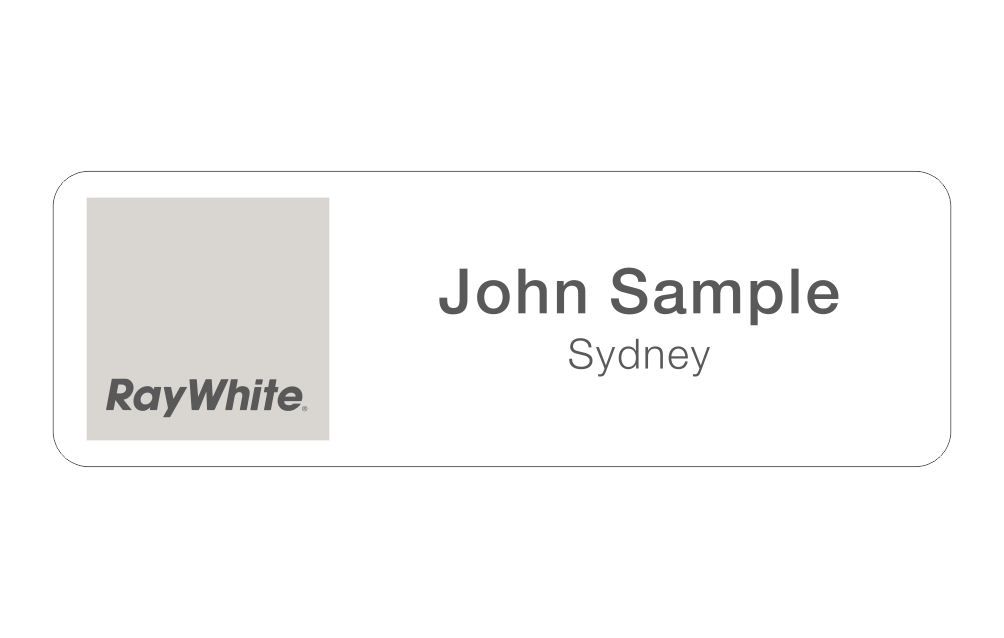 Ray White Name badge (Commercial)