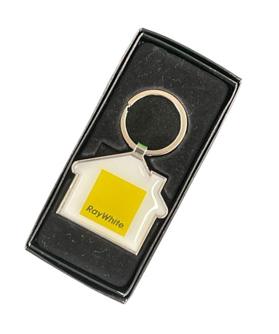 Ray White House Metal Key Tag with Doming Both Sides