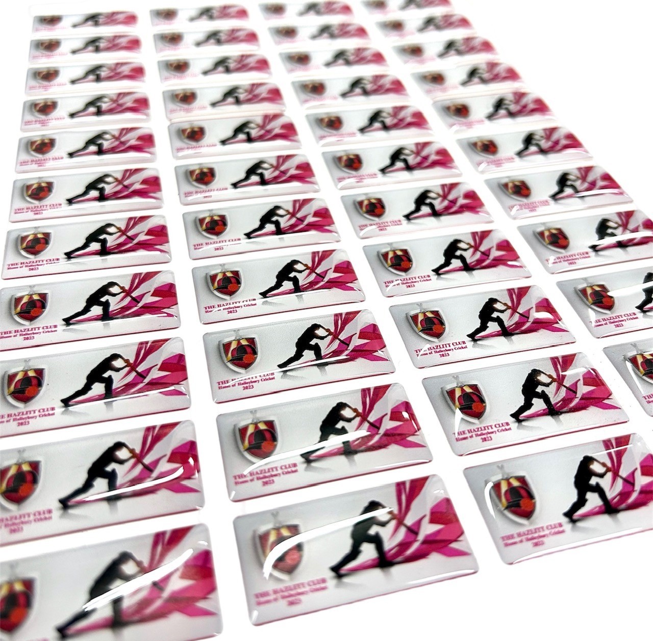 Rectangle resin coated labels