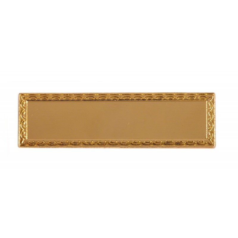 Gold Bar Badge Complete 50x14mm