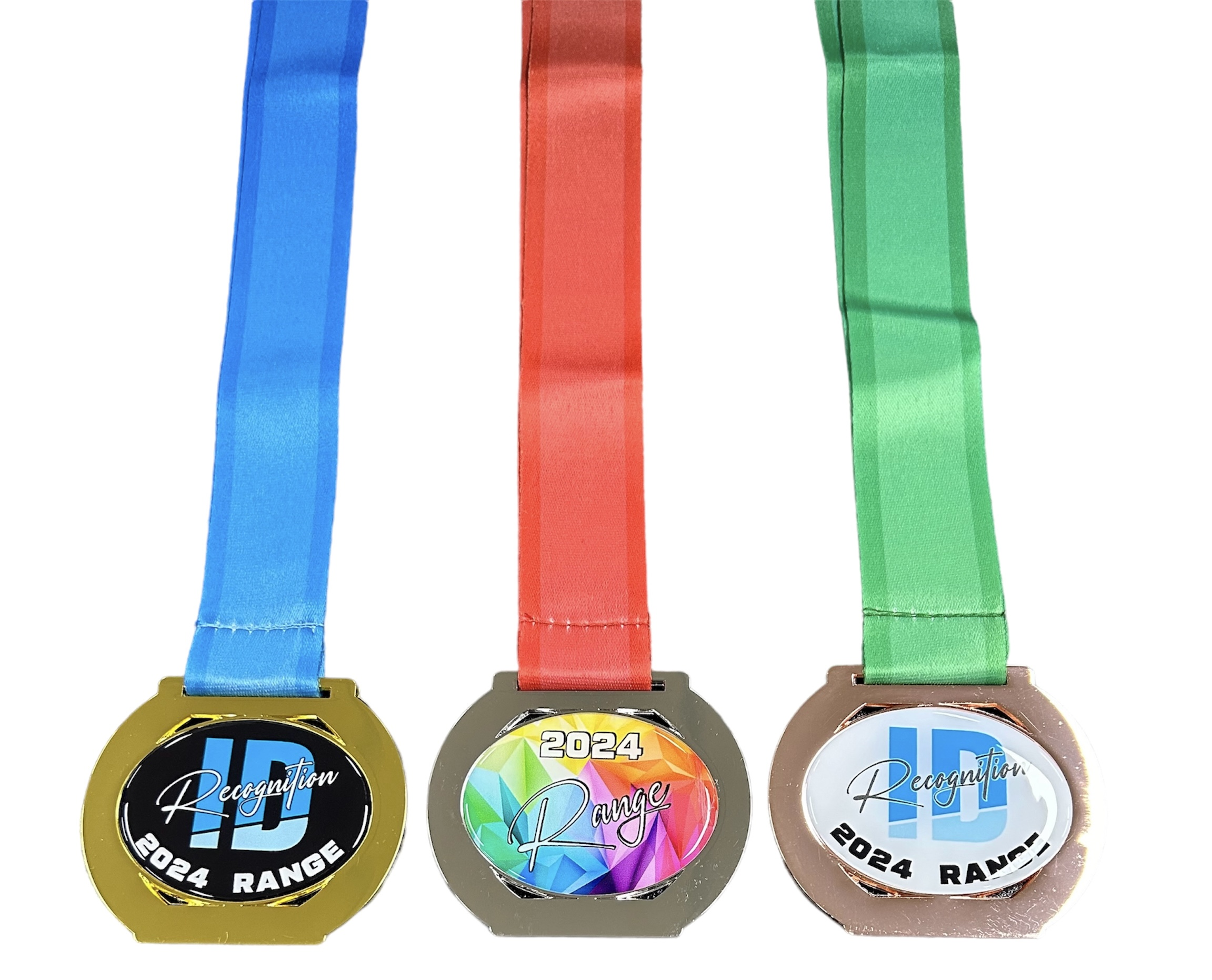 Round Cut Out Medal with Custom Centre and Ribbon - 60mm