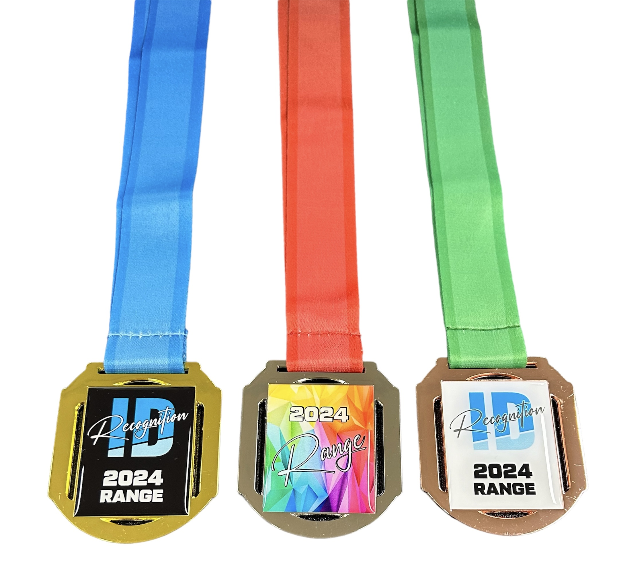 Retro Cut Out Medal with Custom Centre and Ribbon - 60mm