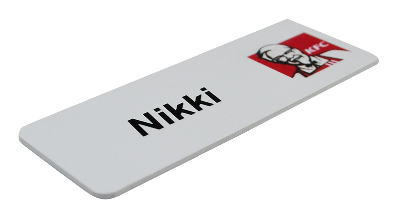 Printed Name Badge - with no epoxy/resin coating