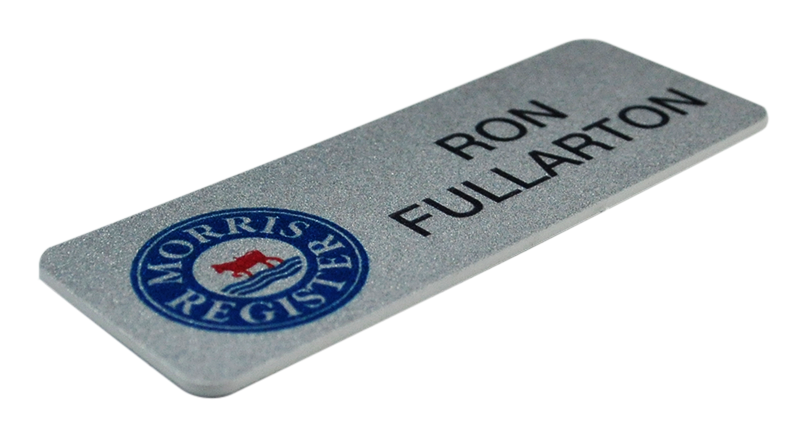 Printed Silver Name Badge