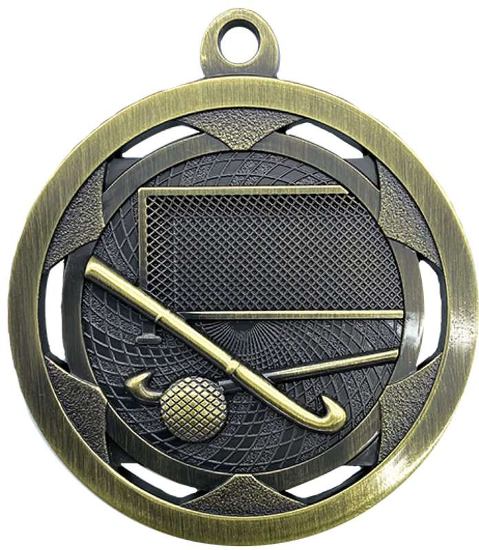 Hockey Sculptured Medal Gold