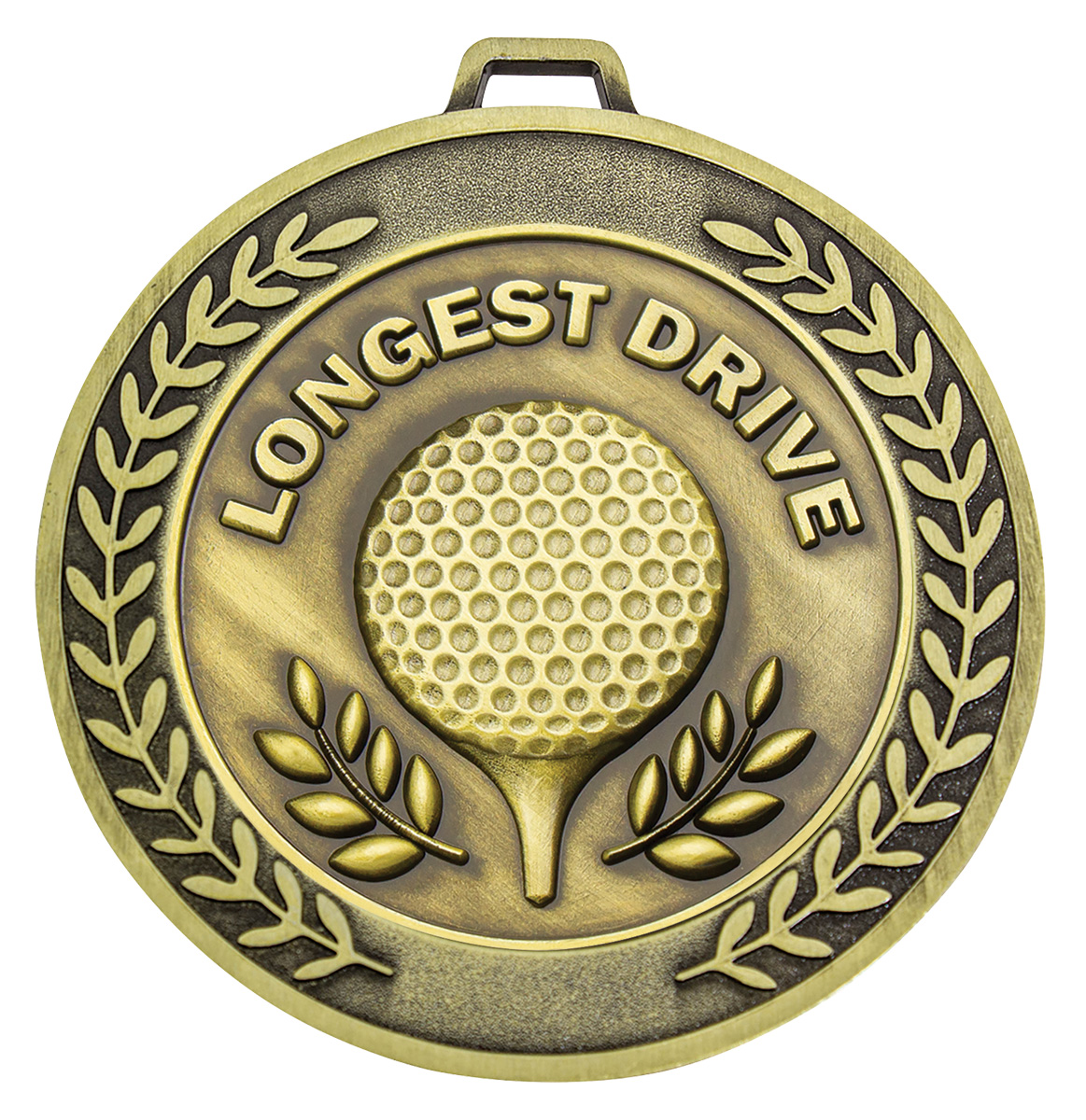 Prestige Longest Drive Gold Golf Medal 70mm