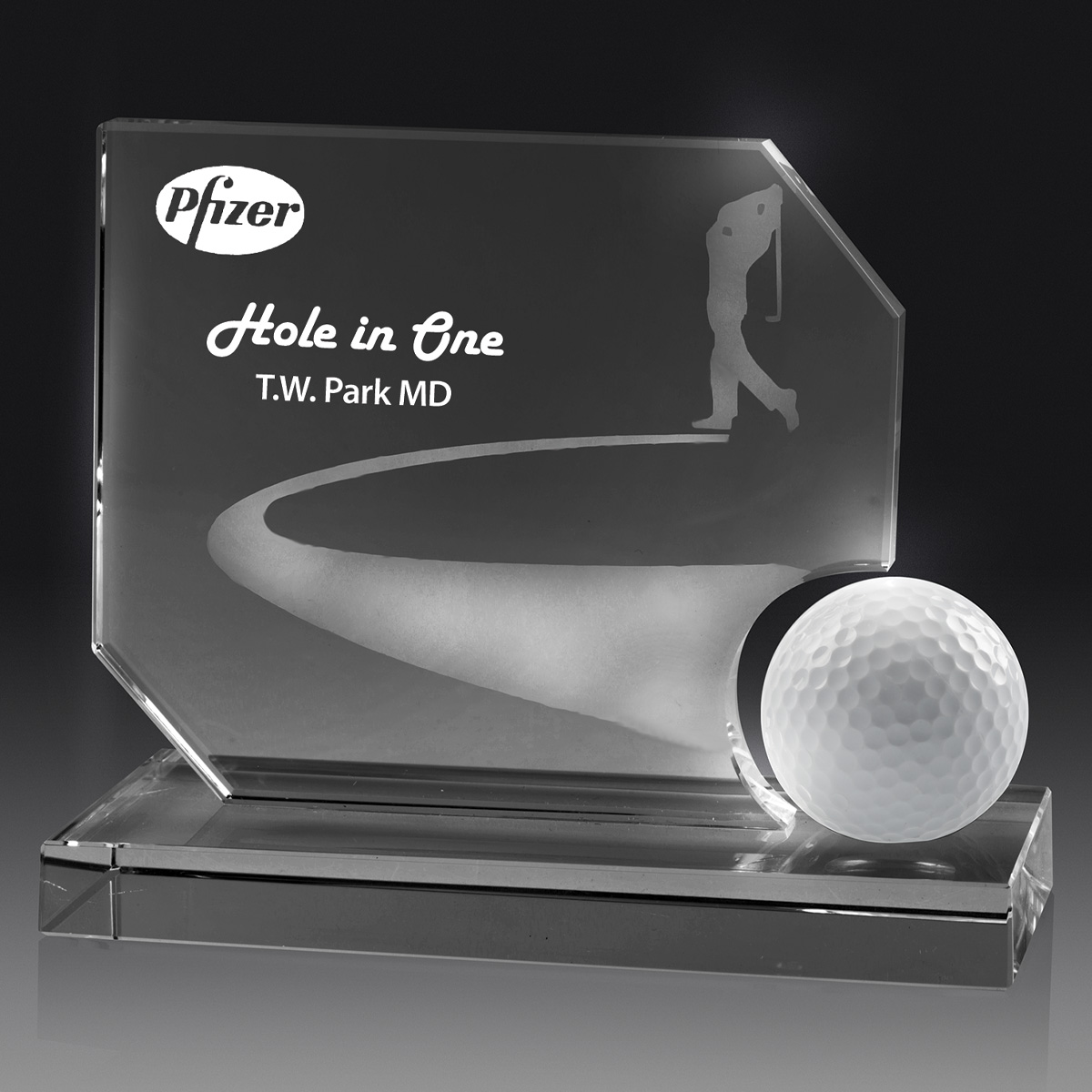 Golf Ball Pedestal Award 130mm