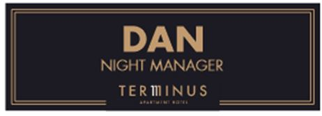 Terminus Apartment Hotel Name badge