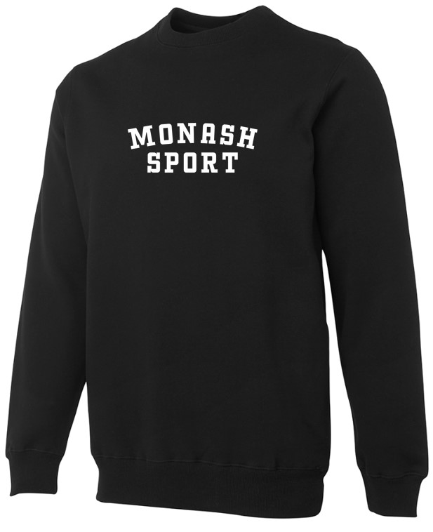 JB's Fleecy Sweat - Black (Monash Logo)