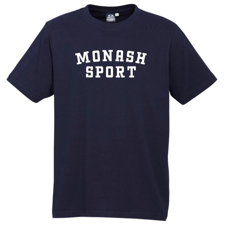 Mens Ice Short Sleeve Tee - Navy (Monash Logo)