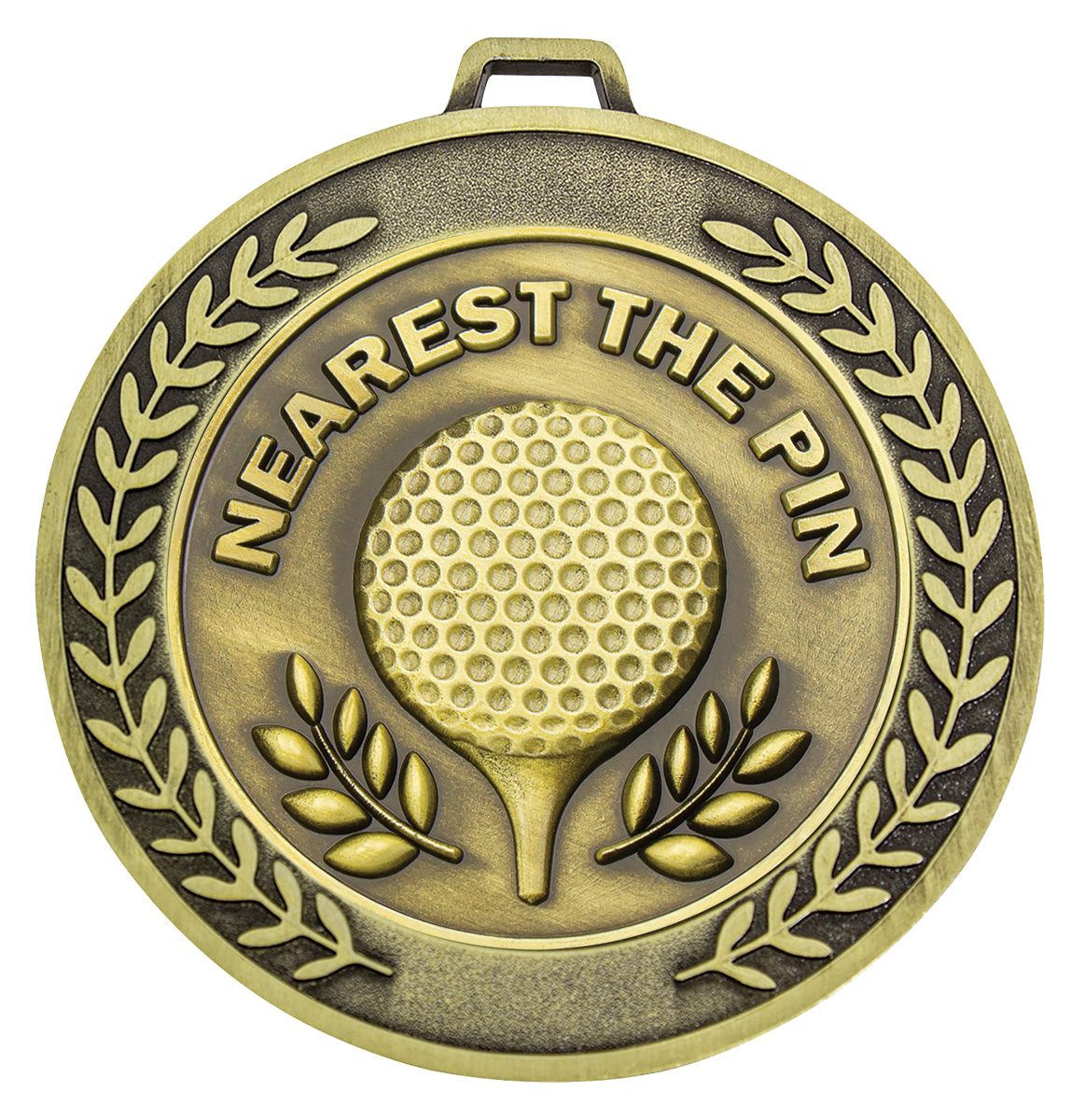 Prestige Nearest the Pin Gold Golf Medal 70mm