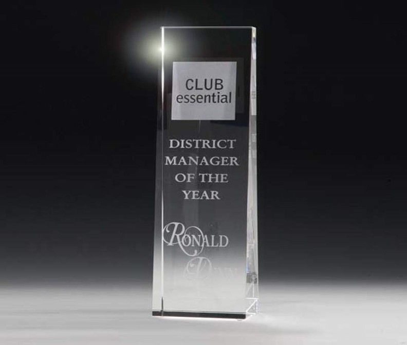 CRYSTAL WEDGE TROPHY