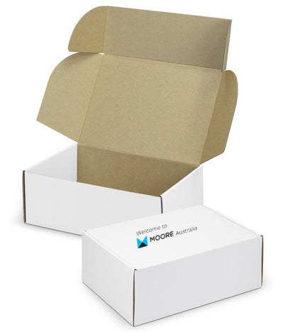 Die Cut Box with Locking Lid - 300x225x113mm (Moore)