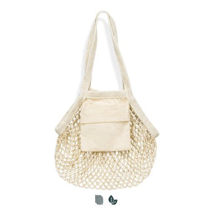 Cotton Mesh Foldaway Tote Bag - Small