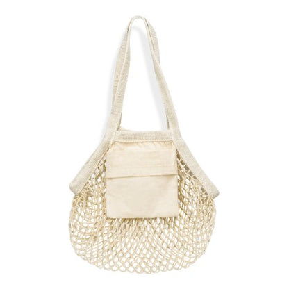 Cotton Mesh Foldaway Tote Bag - Small