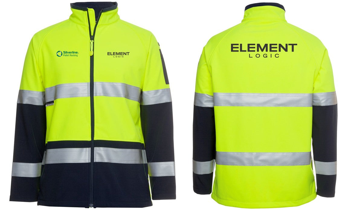 JB's Hi Vis 4602.1 (D+N) Softshell Jacket (ELEMENT LOGIC)