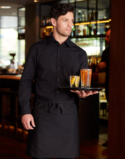 [M7020L] Men's Cotton/Poly Stretch L/S Shirt