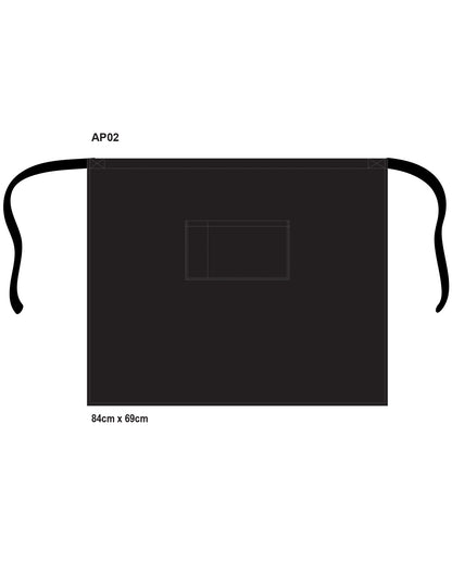 [AP02] Long waist apron w86xh70cm