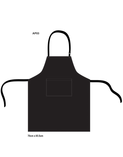 [AP03] Bib apron w70xh86cm