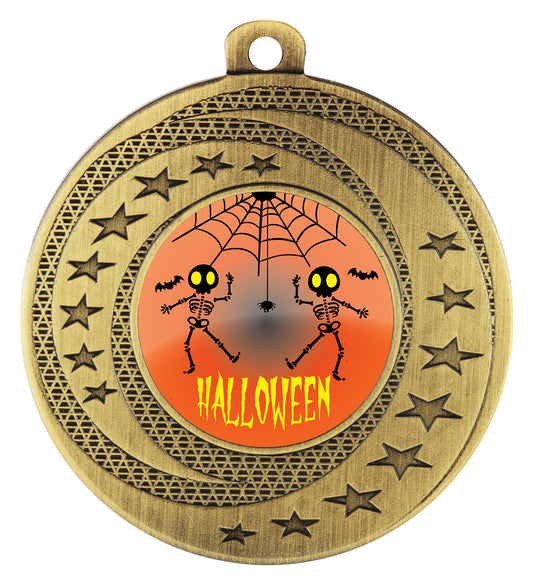 Medal - Halloween Skeletons