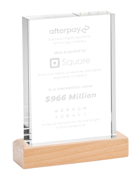 Glass And Wood  Hi-Rise Trophy